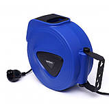 Автоматичний висувний подовжувач електричного шнура 15 м kraft&dele kd4028, фото 8