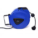 Автоматичний висувний подовжувач електричного шнура 15 м kraft&dele kd4028, фото 10