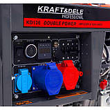 Дизельний електрогенератор 8кВт 230/380В Kraft&Dele KD126, фото 10
