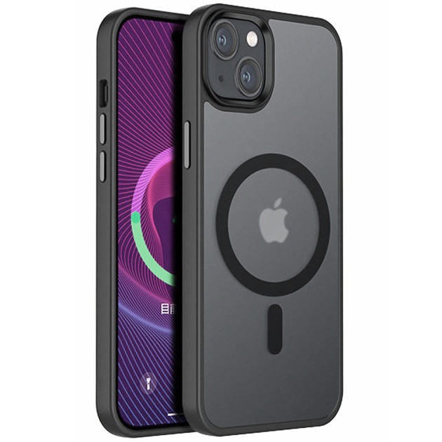 Чохол MagSafe Matte Case для Apple iPhone 14 Plus Black, фото 1