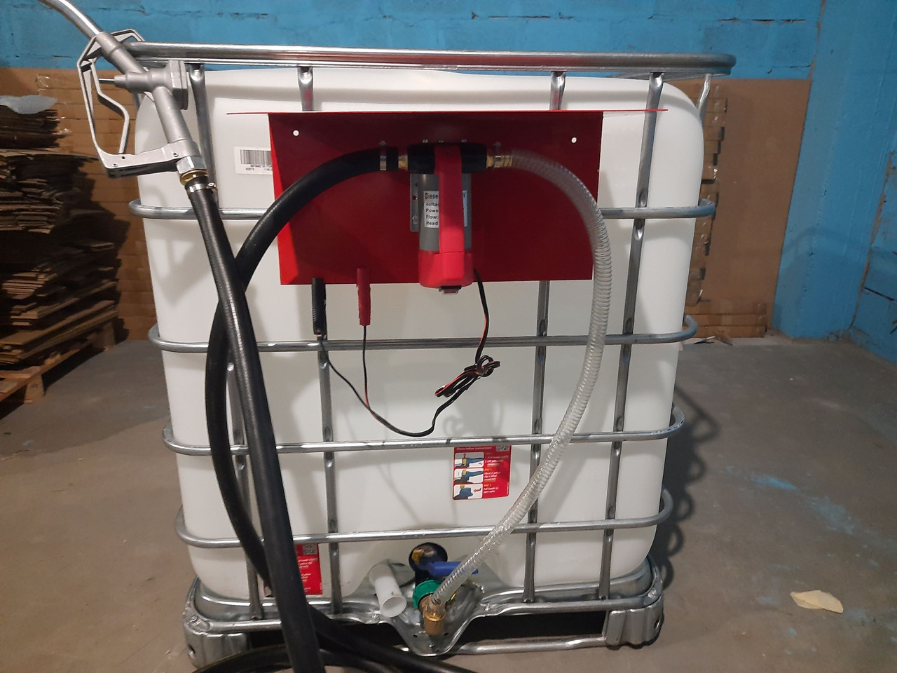 Комплект для перекачування пального на базі єврокубу (re sl012-1-12v), фото 1