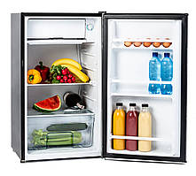 Холодильник ravanson lkk-90es 83 см чорний/срібний