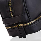 Косметичка Betlewski Epo-hbe051 чорна чоловіча жіноча велика на блискавці містка чорна, фото 6