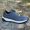 Чоловічі шкіряні кросівки (натуральна шкіра) сині демісезонні для чоловіків на весну осінь, розміри 40-45, фото 5