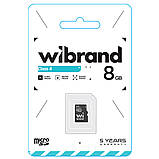 Карта пам'яті microSDHC Wibrand 8Gb class 4, фото 3