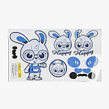 Дитяча каталка-толокар JOY LD-834-55 з батьківською ручкою 2 в 1 Синій, фото 5