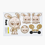 Дитяча каталка-толокар JOY LD-821-52 з батьківською ручкою 2 в 1 Бежевий, фото 6