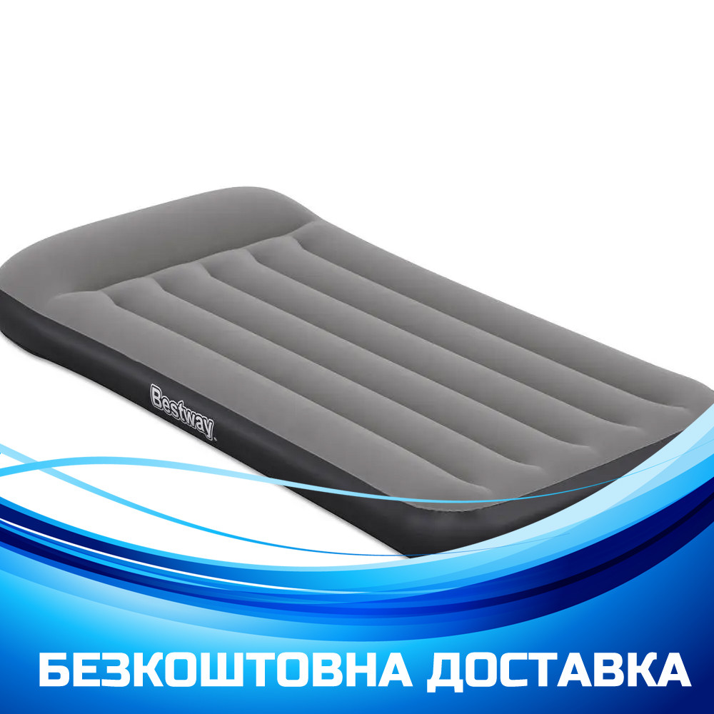 Велюру надувний ліжко з вбудованим електричним насосом (188-99-30 см USB-кабл) Bestway 671bq, фото 1