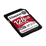 Карта пам'яті SDXC (UHS-II U3) Kingston Canvas React Plus 128Gb class 10 V60 (R280MB/s, W150MB/s), фото 3