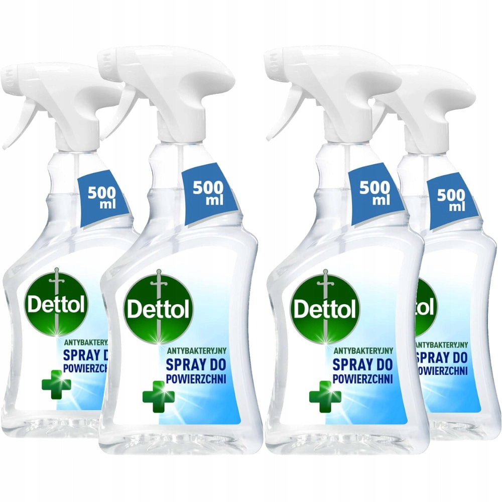Dettol Original антибактеріальний спрей для чищення поверхонь 500 мл набір 4x для миття
