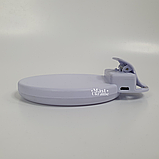 Кільцева LED селфі-лампа прищіпка з дзеркалом для телефону та планшета RPG 11см Selfie Ring Light A4S-White, фото 5