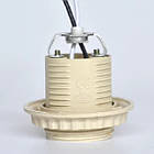 Патрон з проводом Е27 люстровий пластиковий для освітлення довжина проводу 50 см зовнішній діаметр 28 5 мм