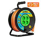 Подовжувач на котушці SVITTEX 30м з термозахистом для дому та саду із захистом від перегріву