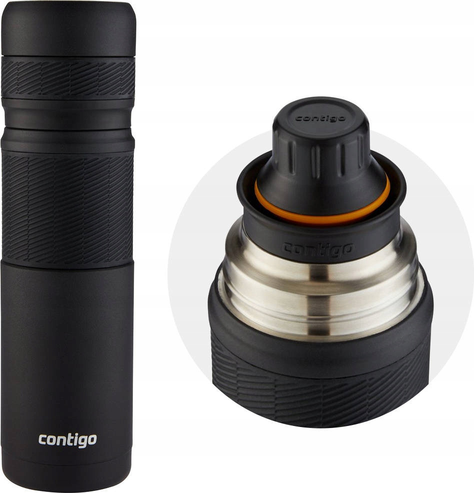 Термос Contigo 740ml 0,74 чорний туристичний подорожний 750 чорний