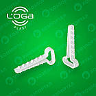 Кріплення для плоского кабелю П1 100 шт для монтажу та фіксації проводів і кабелів