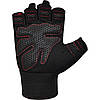Рукавички для фітнесу RDX W1 HALF RED-M, фото 3