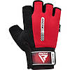 Рукавички для фітнесу RDX W1 HALF RED-M, фото 4