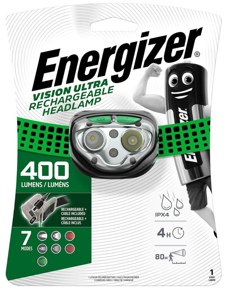 Чолівна ліхтарик Energizer 400 Lm Led Ultra Rechargeable Lumenów