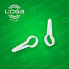 Крепеж дюбель ёлочка для круглого кабеля и гофры 16мм для монтажа проводов упаковка 50 шт