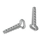 Кріплення дюбель ялинка для плоского кабелю дроту ПВХ для монтажу на поверхні 100 шт в упаковці