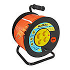 Подовжувач на котушці SVITTEX 80м з термозахистом для дому та дачі потужність 3680Вт 16А 250В