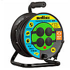 Подовжувач на котушці SVITTEX 30м з термозахистом і IP44 для дачі будинку підключення електроприладів