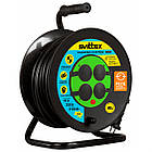 Подовжувач на котушці 40м із захистом IP44 для дому та дачі з мідним кабелем 2х2 5мм² 16А