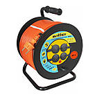 Подовжувач на котушці з термозахистом і IP44 60м 2х1 5 мм² для дачі будинку підключення електроінструментів