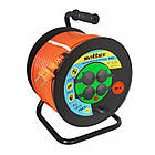 Подовжувач на котушці 80м з термозахистом IP44 для дому та саду з мідним кабелем 2х2 5 мм²