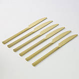 Комплект столових приборів Silesia емалія Jagna 24 елементи золотистий блиск 24 елементи для 6 осіб, фото 4