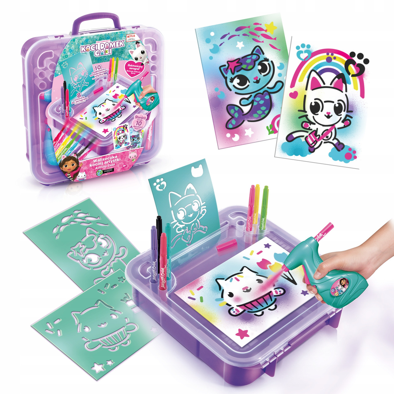 Котячий будиночок габі валізка котячої артистки артистки набір аерографом еpee, фото 1