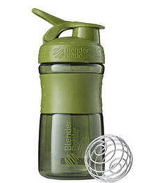Шейкер спортивний (пляшка) BlenderBottle SportMixer Flip 20oz/590ml Moss Green