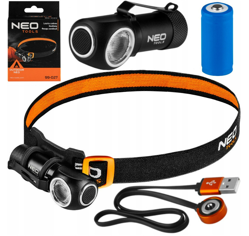 Neo налобний ліхтарик з Usb аккумулятором Led