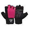Рукавички для фітнесу RDX W1 HALF PINK PLUS-M, фото 3