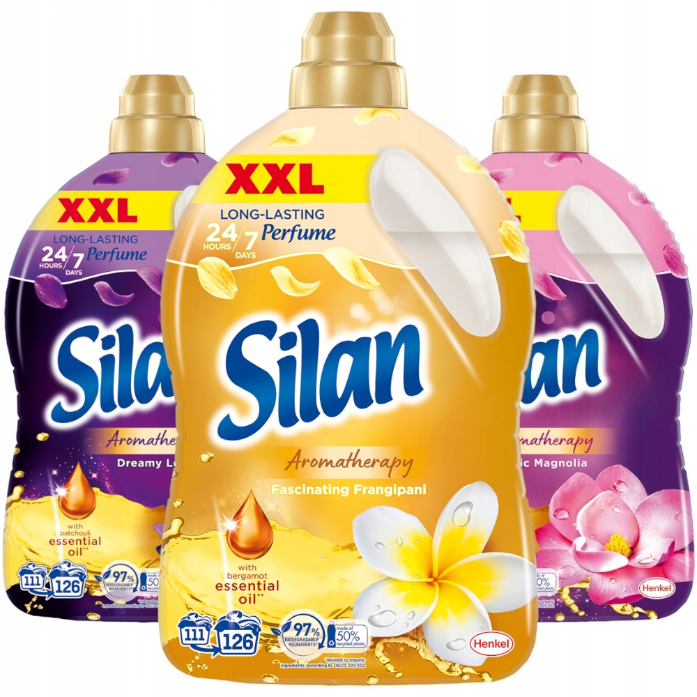 Silan Aromatherapy рідина для полоскання тканини 2,7л х3 Xxl 3x 2,772л, фото 1