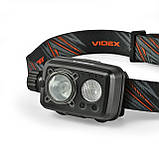 Ліхтар налобний Videx VLF-H189, Червоне світло, Сенсор, Type-C, фото 4