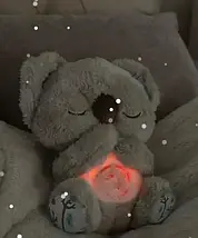 М'яка іграшка нічник із функцією дихання від батарейок, "Кала" 25 см/Нічник для дітей/Нічник для сну, фото 4