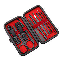 Професійний манікюрний набір Manicure Suit 10 в 1 MS-10-1 у пеналі Black