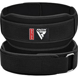 Пояс для важіль атлетики RDX RX5 Double Belt неопреновий Black S aiw Оригінал 4285