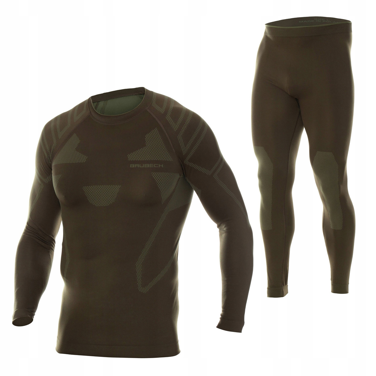 Комплект Brubeck Protect Ranger коричневий розмір Xl термоактивна білизна для чоловіків тепла