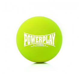 Масажний силіконовий м'яч PowerPlay PP-4354 Silicone Lacrosse Ball (6.3см.) Зелений aiw Оригінал 4310