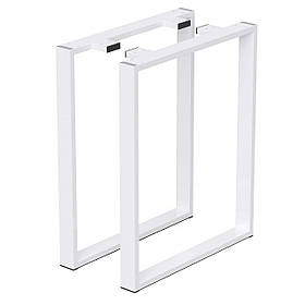 Комплект опор для столу з металу 600×120 мм, H 730 мм 2 шт Білий