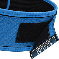 Пояс для важіль атлетики RDX RX1 Weight Lifting Belt BLUE-XL aiw Оригінал 4868, фото 6