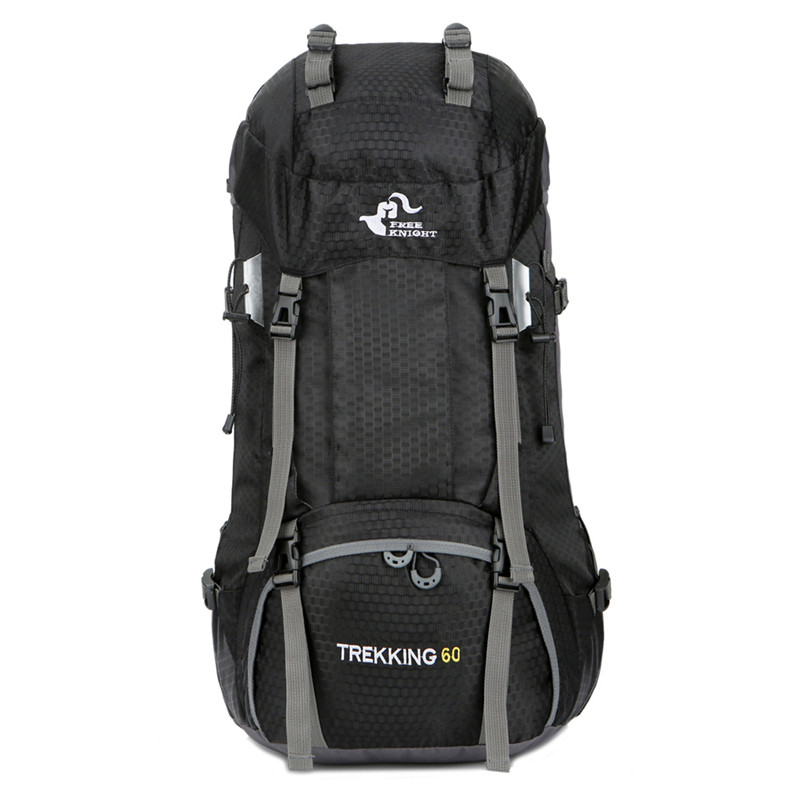 Туристичний рюкзак Rg Trekking 60 41-60 чорний великий 60л гірський подорожній комплект з чохлом