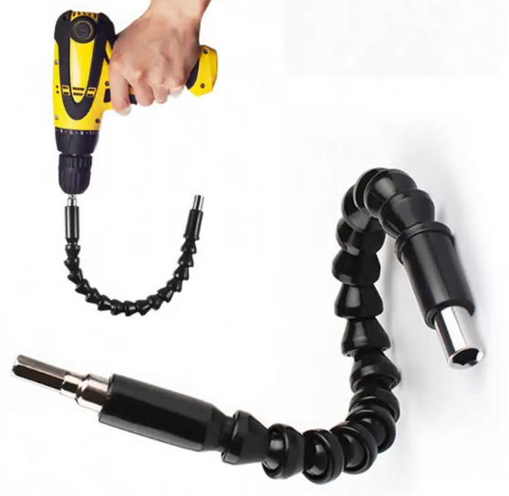 Викрутка магнітна з гнучкою насадкою подовжувачем телескопічна та набором біт 6шт \\ SPARTA