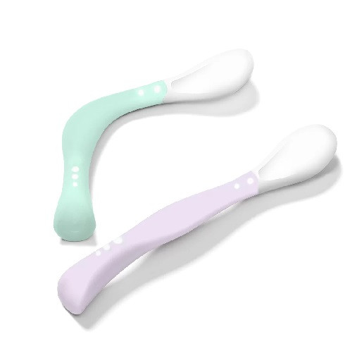 Ложечки еластичні BabyOno 2 шт, М'ятний (Бебіоно) 1066/03, фото 1