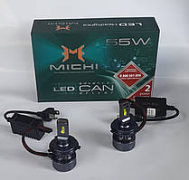 Світлодіодні лампи Led Michi  H4 55W Can  5500K 12V 24V 55W (з обманкою)