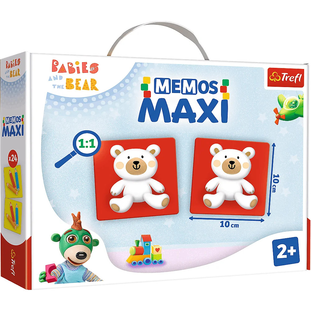 Настільна гра Trefl "Мемос MAXI Ведмедика" (Трефл) 2332, фото 1