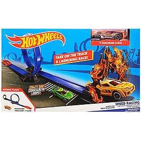 Ігровий набір Автотрек "Crazy racing 360" Bambi MS35(Violet) 1 машинка в комплекті, Toyman