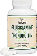 Double Wood Glucosamine Chondroitin / Глюкозамін і хондроїтин підтримка здоров'я суглобів 180 капсул